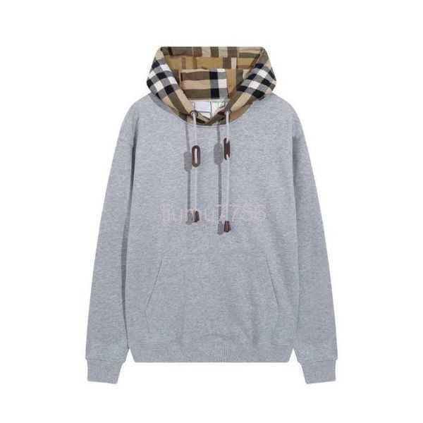

sweater burberies hoodie burbreries winter designer long mens and hooded lattice correct loose version sleeved of for autumn men trend ins3v, Black