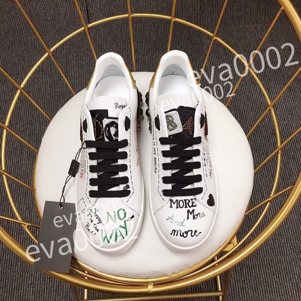 

new r calfskin casual shoes reflective sneakers vintage leather trainers fashion shoes leisure shoe lace-up women mens sneaker, Black