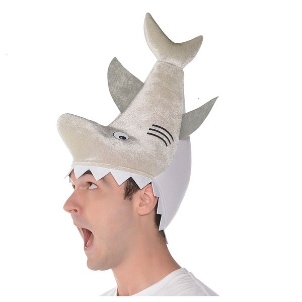 

beanieskull caps theme costume snailify men shark hat halloween costume for funny animal hats 230410 230410, Blue;gray