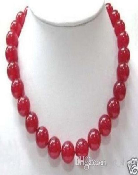 

f 12mm red jasper round beads necklace 18quot ll00301235883956, Silver