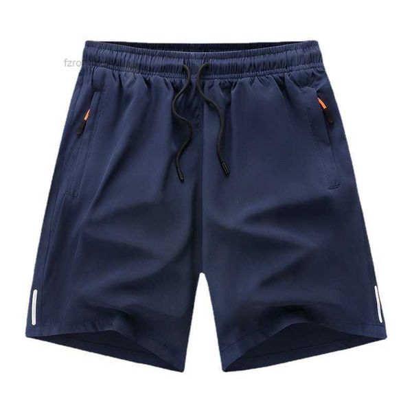 

men's shorts summer quick drying shorts reflective stripe capris ice silk sports running youth middle aged, and elderly large outdoor q, White;black