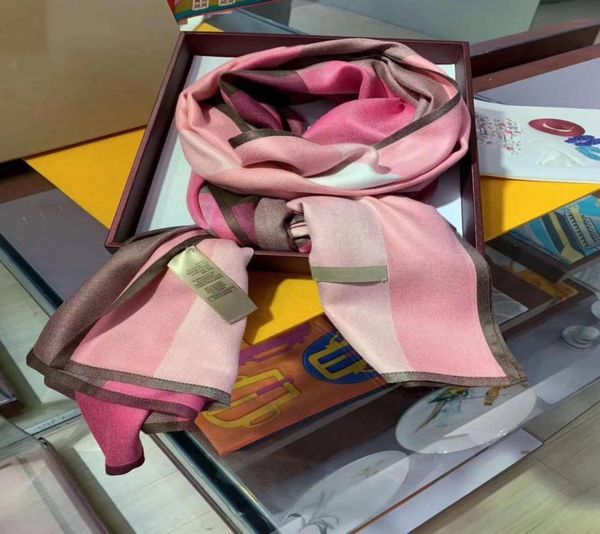 

designer 100 cashmere scarf winter women and men long scarf quality headband fashion classic pashmina plaid printed bur ultra sof2583814, Blue;gray