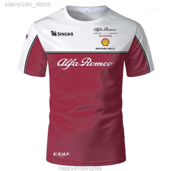 

men's t-shirts f1 t-shirt men and women 3d printing short-sleeved oversized 2022 summer new o-neck formula 1 alfa romeo team 2019 saub, White;black