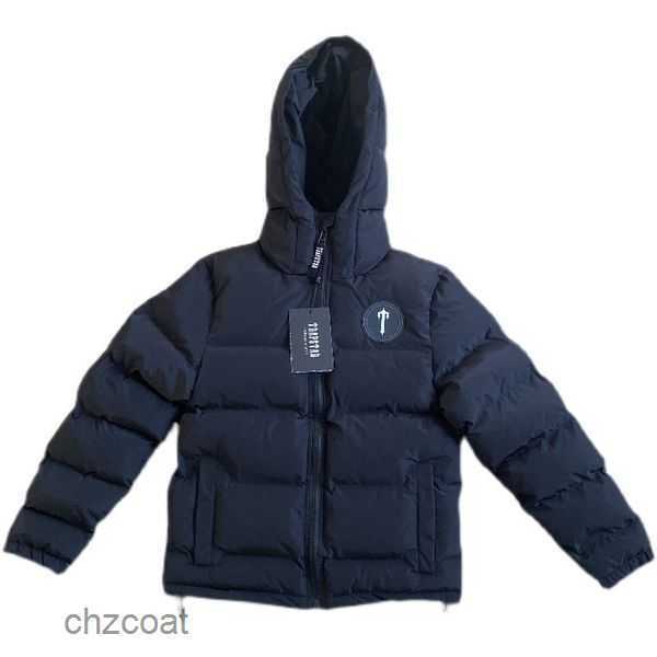 

london men's trapstar winter hoodie warm detachable hooded down jacket black red embroidered letter coat 5 rnxg, Black;brown