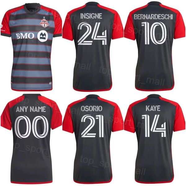 

fc toronto soccer jerseys 10 bernardeschi 14 kaye 2 hedges 22 laryea 21 osorio johnson bradley thompson macnaughton servania akinola kerr fo, Black;yellow