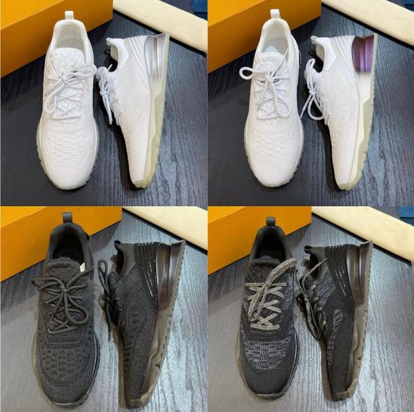 

designer sneakers 23s/s brand vnr shoes fully knitted men trainers runner sports boy comfort breath skateboard walking eu38-46 original box, Black