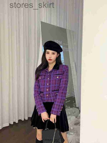 

women's jackets designerhigh-end high-end autumn winter metal chain tweed coat leisure spring coats cardigan birthday valentine's, Black;brown