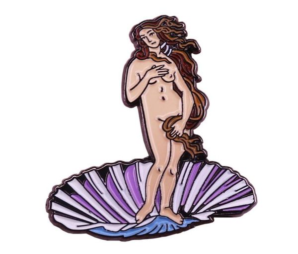 

venus birth brooch greek goddess charm art emblem collection8227025, Blue