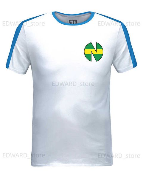 

diy tees polos 2023 new japanese football shirt captain tsubasa nankatsu football school ozora tsubasa white role play t230411, Black