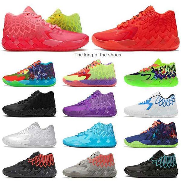 

mb01 ball lamelo mb shoe rick and morty basketball shoes for men queen city galaxy unc white silver black blast not from here sports sneaker