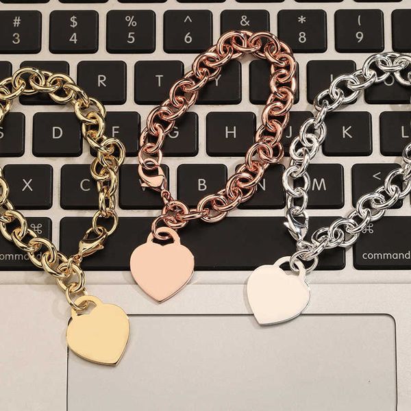 

eller tiffay luxury classic style big love brand lobster clasp bracelet headwear, Black