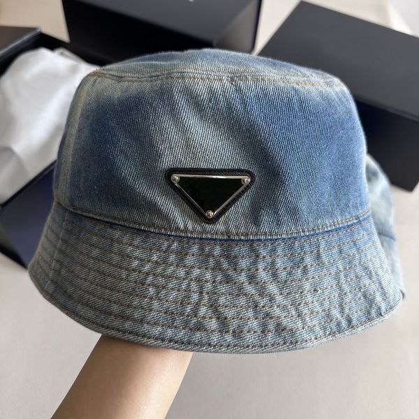 

men ladies luxury designer buckets hats bucket hat fashion social party sun hat letter cotton cap casquette ball caps, Blue;gray