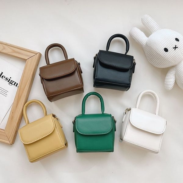 

evening bags women pu leather mini handbag small lady shoulder bag casual square crossbody children bags retro solid lipstick card holder 23