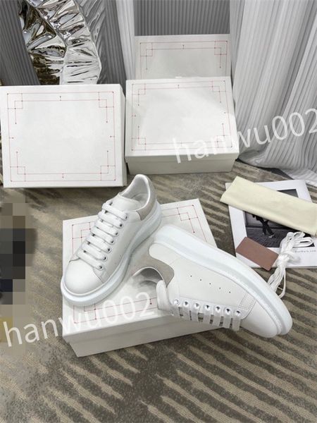 

2023 fashion height increasing sneaker designers shoes leather white rubber lace-up trainers sneakers, Black