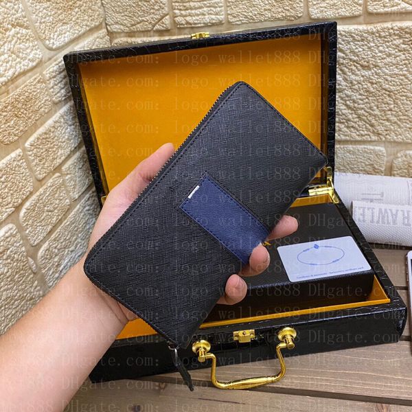 

9aaa zipper wallets classic wallet luxurys designers business purse credit card holder purse 666093, Red;black
