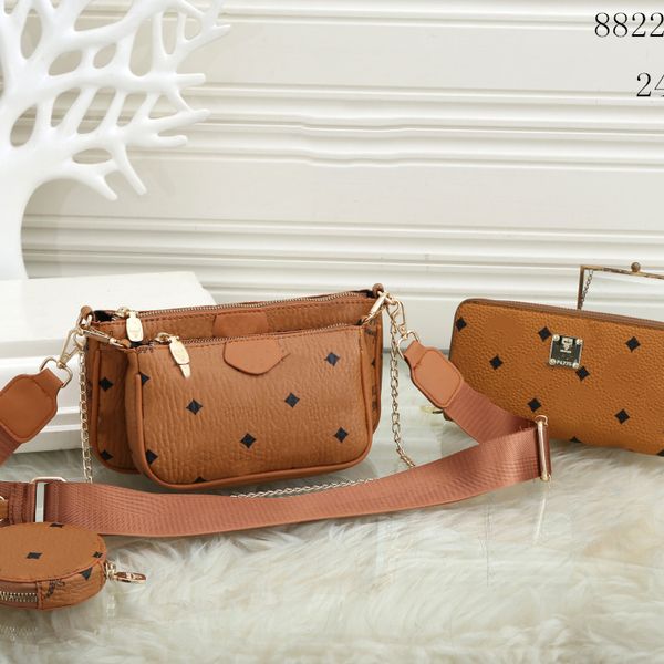 

new 4-piece set fashion designer handbags luxury bags women tote bag luxury shoulder leather crossbody wallet adjustable shoulder strap