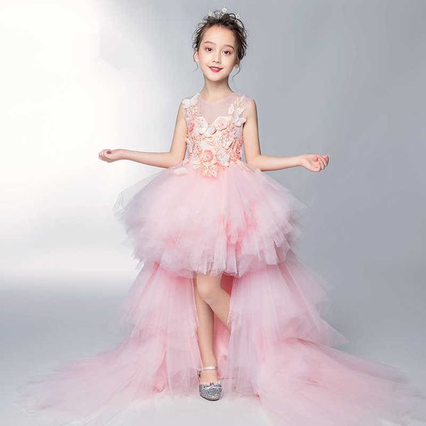 

girl's dresses glizt trailing butterfly appliques girls first communion dress kids pageant party communion gown flower girl dresses for, Red;yellow
