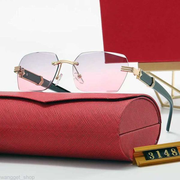 

square sunglasses carti glasses designer sunglasses for men white buffalo horn eyewear black frame sunglass frameless polarized uv400 glass, White;black