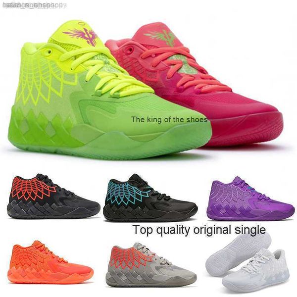 

mb.01shoesbasketball shoes rick morty sneakers 2022 lamelo ball mb1 men women for sale, Black