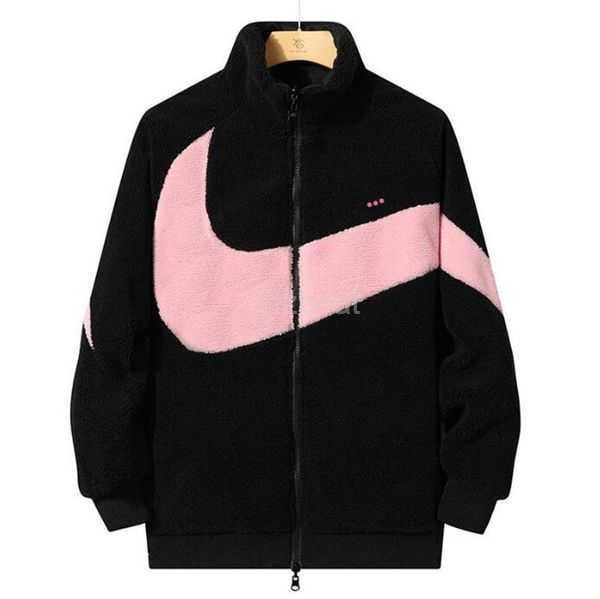 

coats designer cashmere jacket thick lamb style mens womens windbreaker coat north winter jackets with zippers letter embroidery cardigan ou, Black;brown