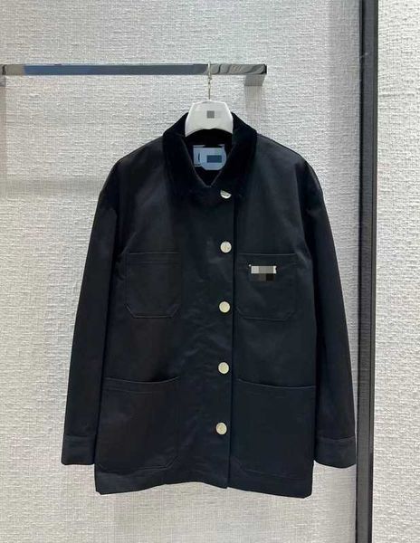 

women's jackets designer coat 2023 spring new temperament casual workwear wind lamp core fleece lapel outline a4rn, Black;brown