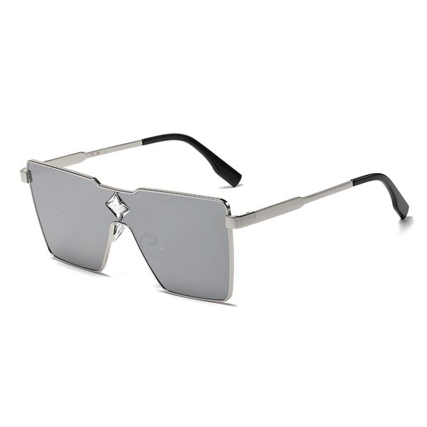 

622s sunglasses for men cyclone square metal flour gold sunglasses size uv400 vintage style attitude sunglasses protection eyewear, White;black