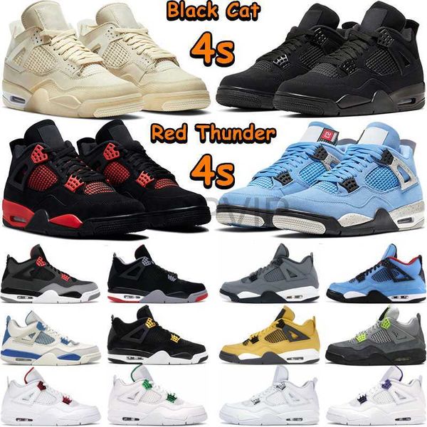 

4s black cat basketball shoes 4 men women red thunder university blue white oreo cool grey bred infrared canvas cactus jack sail mens outdoo