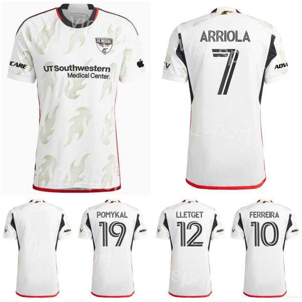 

fc soccer 10 jesus ferreira jerseys 7 paul arriola 20 alan velasco 6 edwin cerrillo 25 sebastien ibeagha 3 jose martinez 2 geovane 2023 2024, Black;yellow