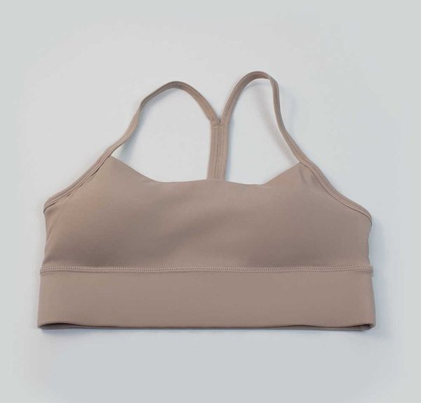

lu - align yoga outfits women running crop gym clothing for fitness impact woman sport bra withouts bones girls wear, Gray