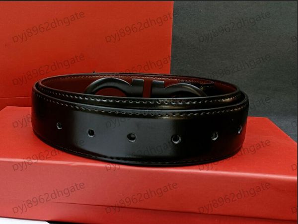 

f h belts men designers belts classic fashion business casual belt wholesale mens waistband womens metal buckle leather width 3.3cm with box, Black;brown