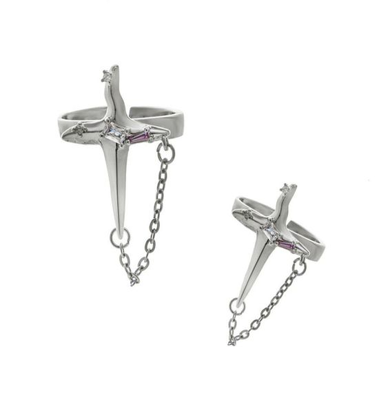 

original design neutral ring cool index finger men and women street hiphop allmatch fashion jewelry accessories6474783, Silver