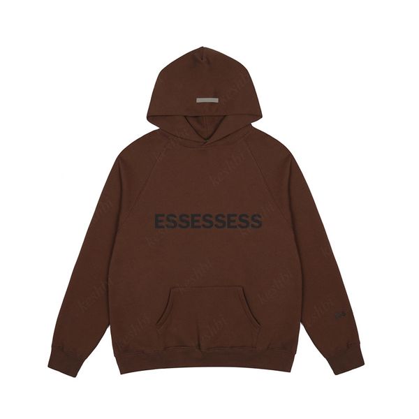 

men's hoodies sweatshirts ess hoodie mens women hoody designer fashion streetwear pullover loose hooded jumper clothing, Black