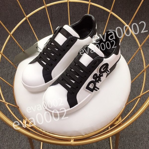 

new designer calfskin casual shoes reflective sneakers vintage leather trainers fashion shoes leisure shoe platform lace-up women mens sneak, Black