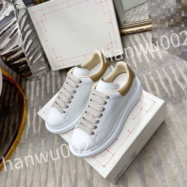 

2023 luxury casual sneakers men women shoes genuine designer shoes leather trainer fashion sports platform, Black