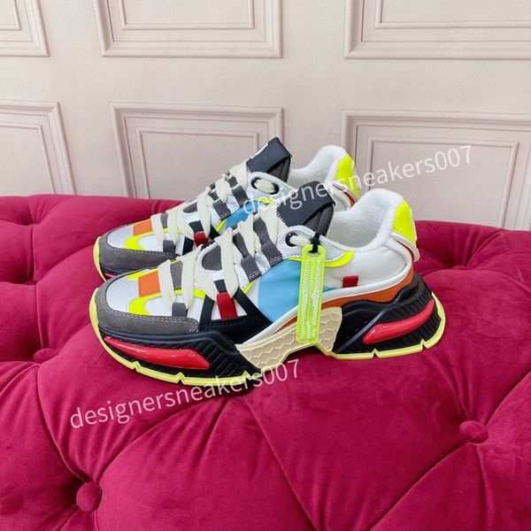 

new quality designer casual shoes sneaker fashion mens women shoe platform trainers strawberry mouse wave mouth print, Black