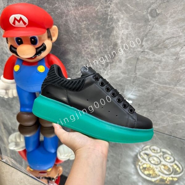 

designer brand trainers womens casual shoes womens leather lace up white sole espadrilles oversized flats, Black