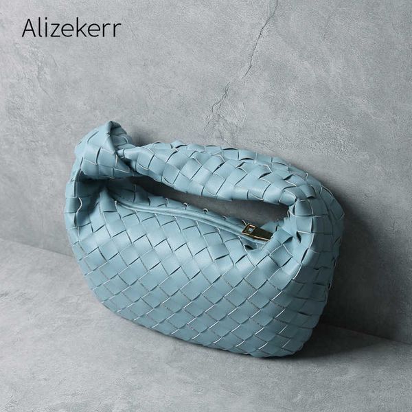 

evening bag cowhide leather woven handbags women designer new genuine shoulde