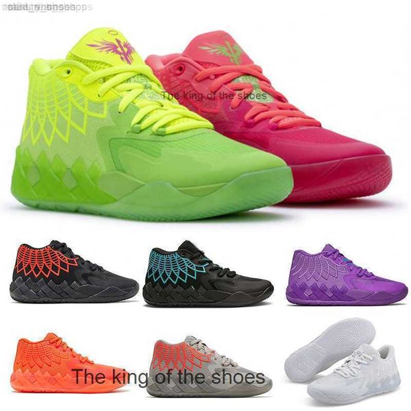 

2022 lamelo ball mb1 basketball shoes rick morty men women for sale sneakersmb.01, Black