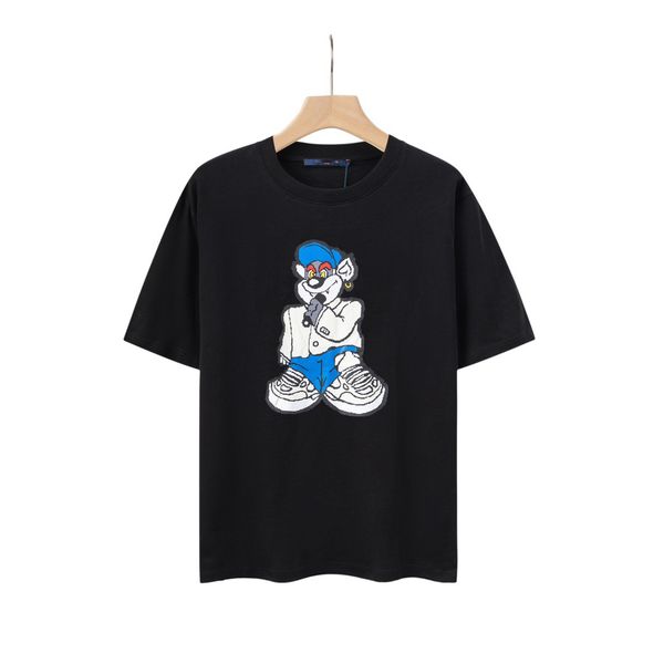 

designer t shirt summer short sleeve t shirt designer waves tee men women lovers luxury bubu t-shirts fashion senior pure cotton large size, White;black