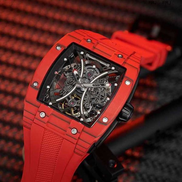 

watch designer watches richads milles oblvlo oporo 2023 new black technology red mechanical miller mens frj, Slivery;golden