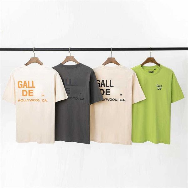 

galleryes short sleeve t shirt designer t shirt classic letter print pattern tee mens womens cotton pullover loose sweatshirt, White;black