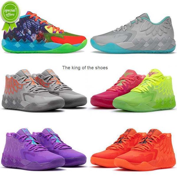 

mb01lamelo sports basketball shoes sneakers outdoor trainers ball mb.01 mens 3 balls be you ufo rock ridge red rick and morty queen city not, Black