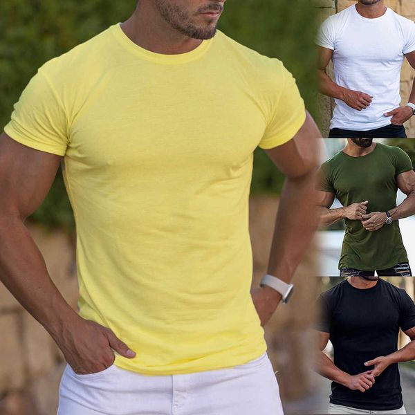 

shirt fashion t shirts for men 2023 summer casual sports short sleeve solid color y23, White;black