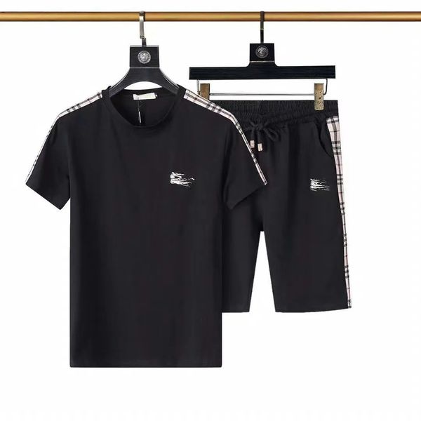 

new 2023 designer tracksuit set fashion running mens letter slim clothing track kit luxury sports short sleeve suit gcgd, Gray