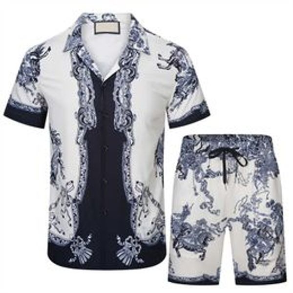 

casablanca 22ss mens beach designers tracksuits summer suits 2023 fashion t shirt seaside holiday shirts shorts sets man s luxury set outfit, White;black