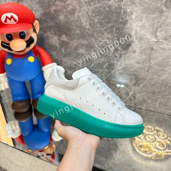 

2023designer brand trainers womens casual shoes womens leather lace up white sole espadrilles oversized flats, Black