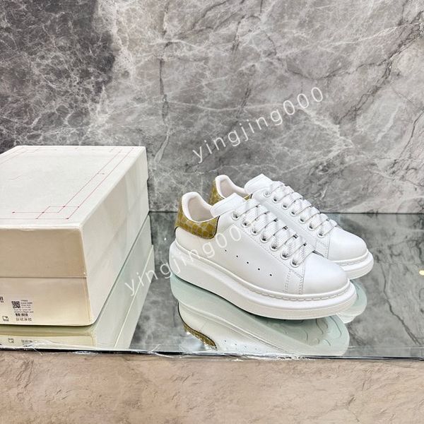 

2023designer brand womens mens casual shoes men leather lace up white sole espadrilles oversized flats, Black