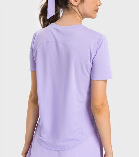

lu-025 yoga outfits breathable loose fit vest indoor sport tank quick-dry t-shirt women running training fitness workout gym tees, White;red