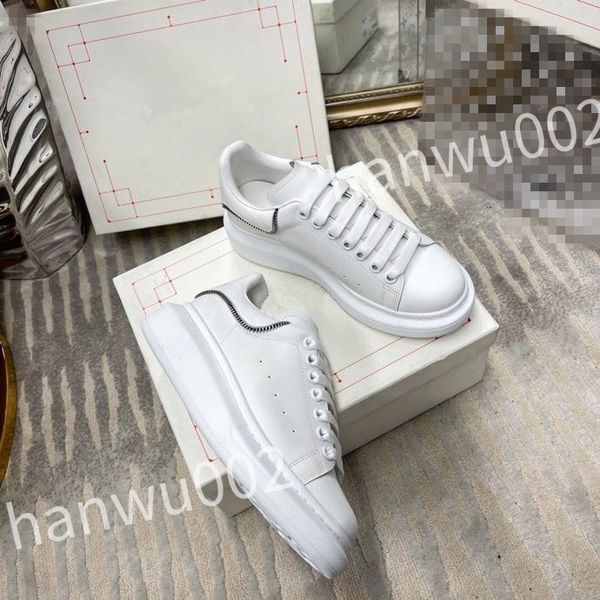 

2023 new excellent sneakers men women shoes genuine designer shoes leather trainer fashion sports platform, Black