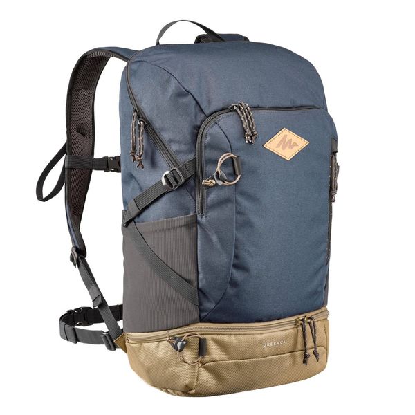 

quechua nh500, 30 l hiking backpack, rain cover unisex, blue